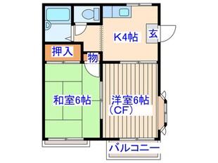 コ－ジ－ハウスの物件間取画像